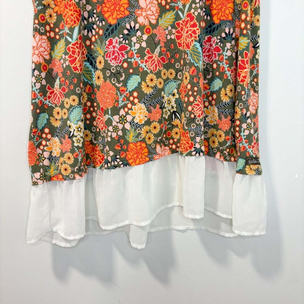 Matilda Jane Floral Peplum Top Size Large - Picture 7 of 8
